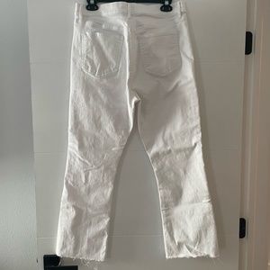 Ann Taylor high rise ankle jean with Stretch; white Size 10